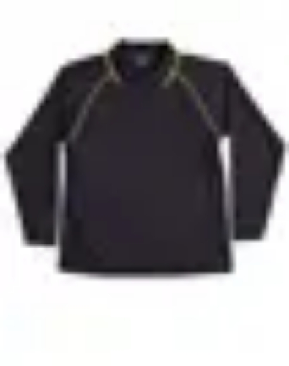 Picture of Winning Spirit, Mens Cooldry Raglan L/S Polo